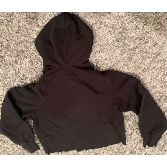 LULULEMON Scuba Oversized Full Zip Hoodie BLACK SWEATSHIRT sz S XS - Picture 9 of 9